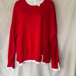 Sweet Romeo Contrast Trim Pullover